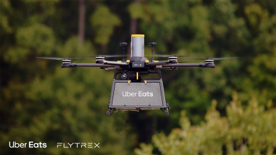 Uber Eats and Flytrex drone
